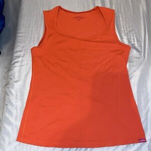 Eddie Bauer medium sleeveless shirt. Very comfortable.